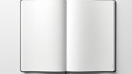 空白笔记本内页为白色