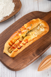 营养早餐猪扒面包