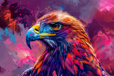 企业文化墙雄鹰概念插图，国际生物多样性日