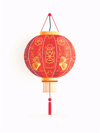 中国风红灯笼组合素材，春节新年节日概念插