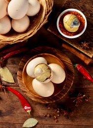 五香活珠子毛蛋