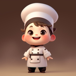 3D卡通厨师
