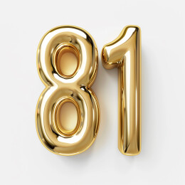 81立体数字