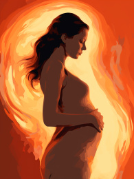 扁平风怀孕的人