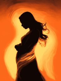 扁平风怀孕的人