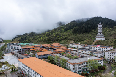 湖南长沙浏阳大围山红莲寺风光
