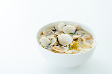 酸菜白贝汤粉