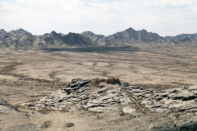 甘肃酒泉：明水东大泉军事要塞遗址