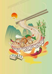 肥肠面是一种典型的四川食物-面条肥肠
