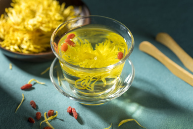 具有清肝明目功效的菊花茶特写