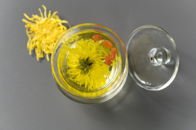 具有清肝明目功效的菊花茶特写