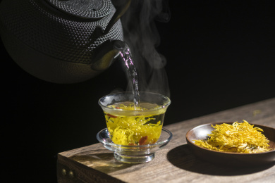 具有清肝明目功效的菊花茶特写