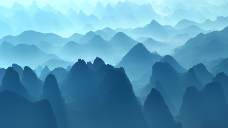 广西桂林喀斯特地貌航拍风光