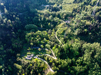 中国四川阿坝汶川映秀航拍