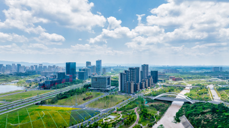 成都天府新区兴隆湖航拍