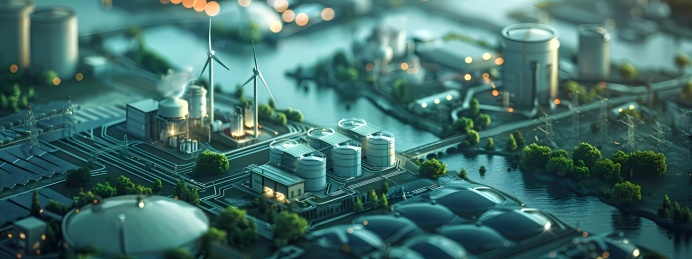 新能源风力电厂