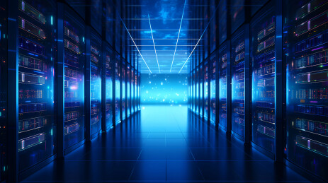 智能化大数据存储插画背景