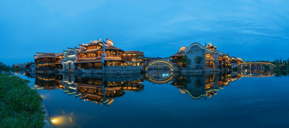 李庄古镇夜景