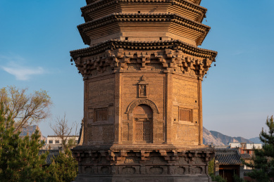 山西大同浑源圆觉寺塔局部