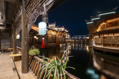 李庄古镇夜景