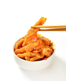 无骨鸡爪椒麻贡菜大杂烩