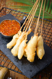 美味的裹面炸串