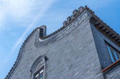 佛山祖庙博物馆传统中式岭南庭院与古建筑