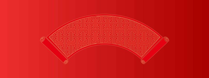 中式传统画轴背景