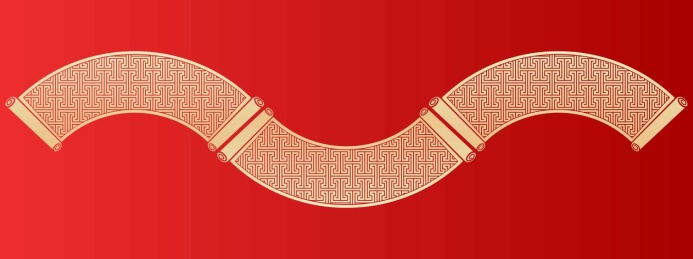 中式传统画轴背景