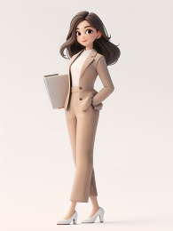 3D卡通职场精英女士