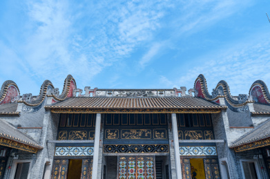 佛山祖庙黄飞鸿纪念馆传统中式岭南建筑