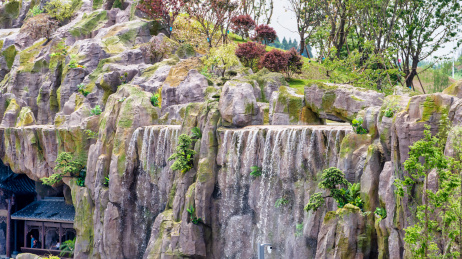 2024成都世界园艺博览会瀑布