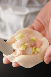 虾仁猪肉汤包 包子过程