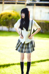 穿着日系JK制服的亚洲少女