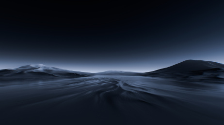 超现实地形山脉科技感外星沙漠3d渲染背景