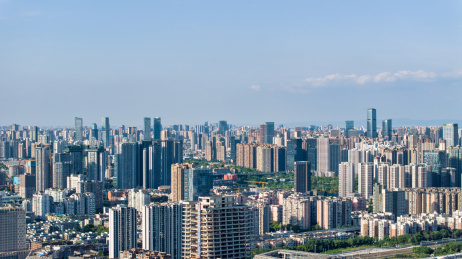 成都天府熊猫塔339及附近城市航拍