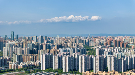 成都天府熊猫塔339及附近城市航拍