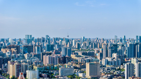 成都天府熊猫塔339及附近城市航拍