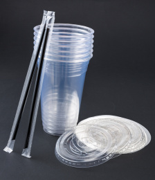 透明塑料冷饮杯