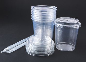 透明塑料冷饮杯