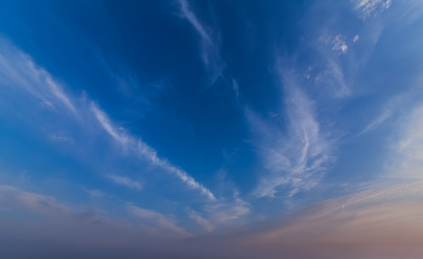 天空云层黄昏彩云自然风光