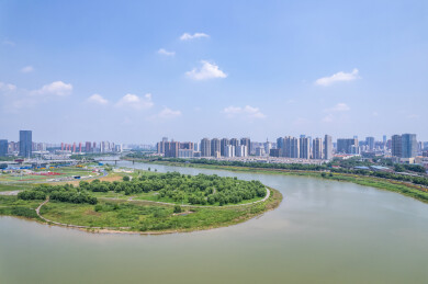 中国长沙马栏山鸭嘴公园半岛