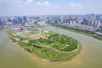 中国长沙马栏山鸭嘴公园半岛