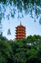 重庆渝北碧津公园的碧津塔