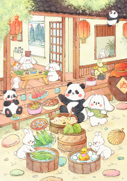 端午节国风治愈插画