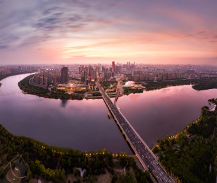 沈阳浑河城市夜景