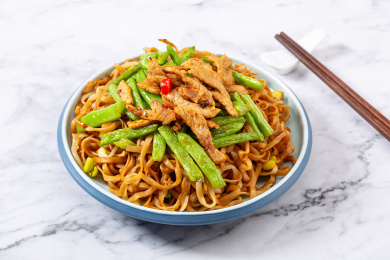 肉肉豆角焖面 