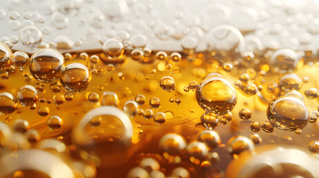 3D金黄色啤酒液体喝气泡特写夏天消夏饮品