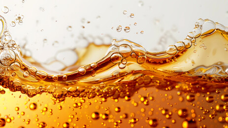 3D金黄色啤酒液体喝气泡特写夏天消夏饮品