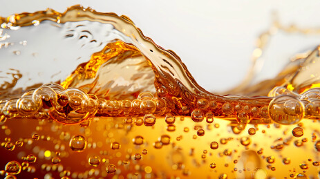3D金黄色啤酒液体喝气泡特写夏天消夏饮品